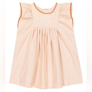NWT Bonpoint “Baby Lulu” Dress, pale pink cotton, Size 2Y